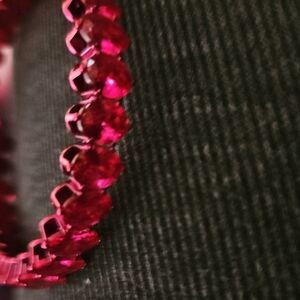 Elegant Red Ruby Crystal Bracelet